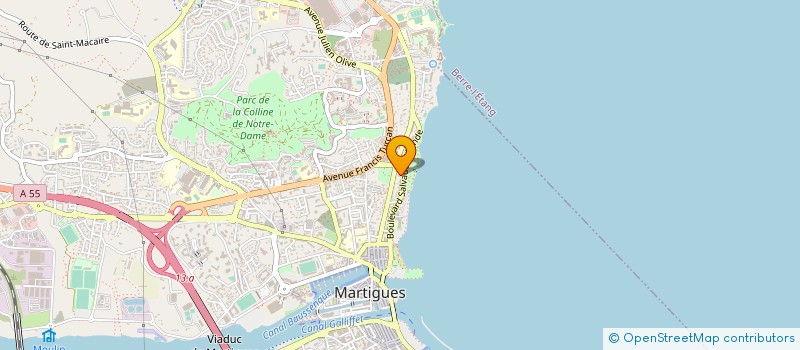 localisation de l'entreprise MARTIGUES NATATION à MARTIGUES