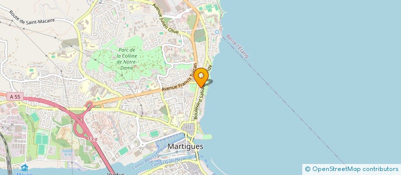 localisation de l'entreprise MARTIGUES SPORT BASKET à MARTIGUES