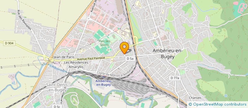 localisation de l'entreprise MARTIL  AMBERIEU-EN-BUGEY