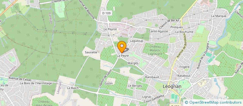 localisation de l'entreprise MARTIMED  LEOGNAN