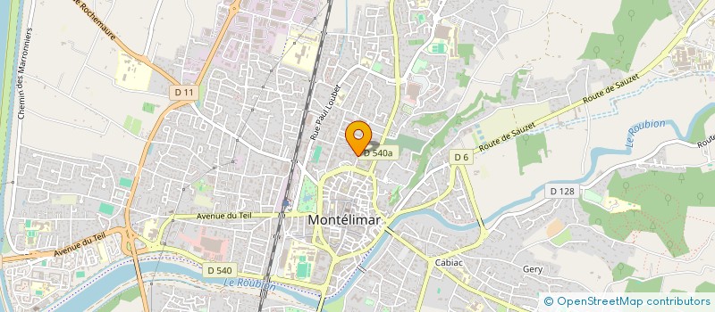 localisation de l'entreprise MARTIN 2016 à MONTELIMAR