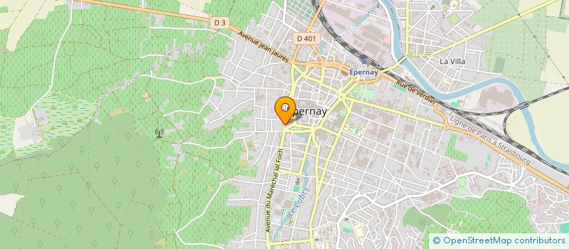 localisation de l'entreprise MARTIN  EPERNAY