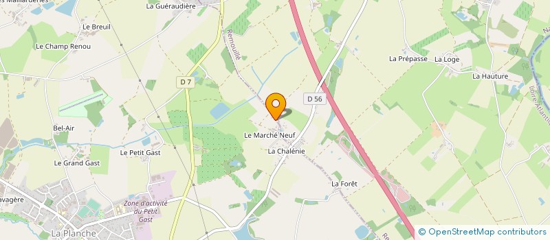 localisation de l'entreprise MARTIN à LA PLANCHE
