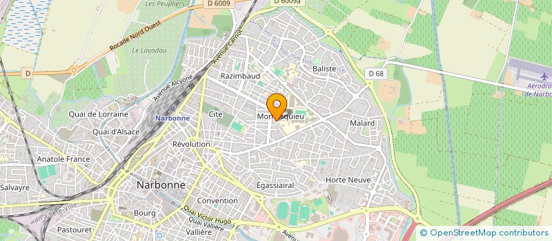 localisation de l'entreprise MARTIN  NARBONNE