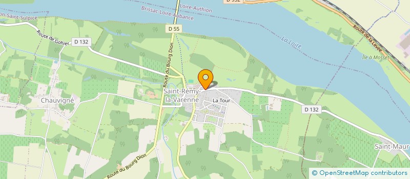 localisation de l'entreprise MARTIN  BRISSAC LOIRE AUBANCE