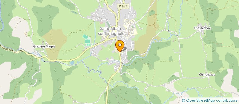 localisation de l'entreprise MARTIN à SAINT-ALBAN-SUR-LIMAGNOLE