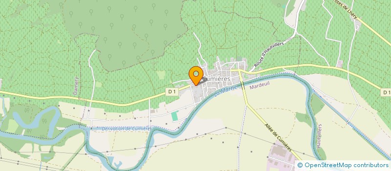 localisation de l'entreprise MARTIN  CUMIERES