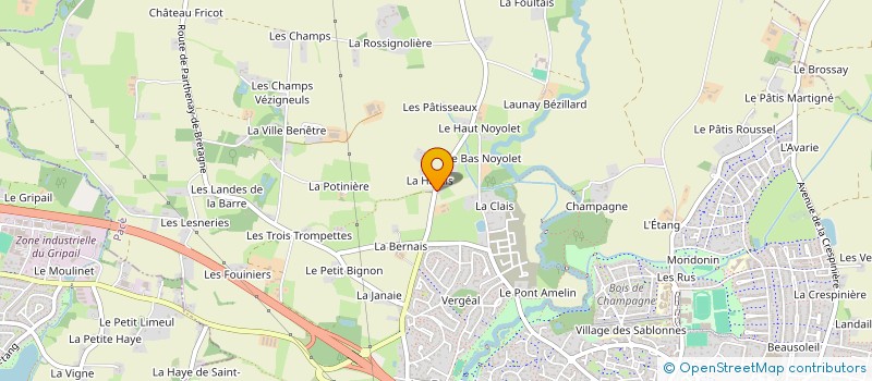 localisation de l'entreprise MARTIN  PARTHENAY-DE-BRETAGNE