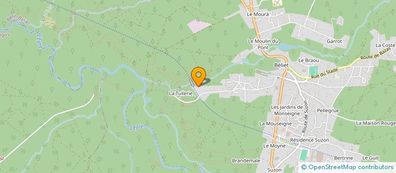 localisation de l'entreprise MARTIN  BELIN-BELIET