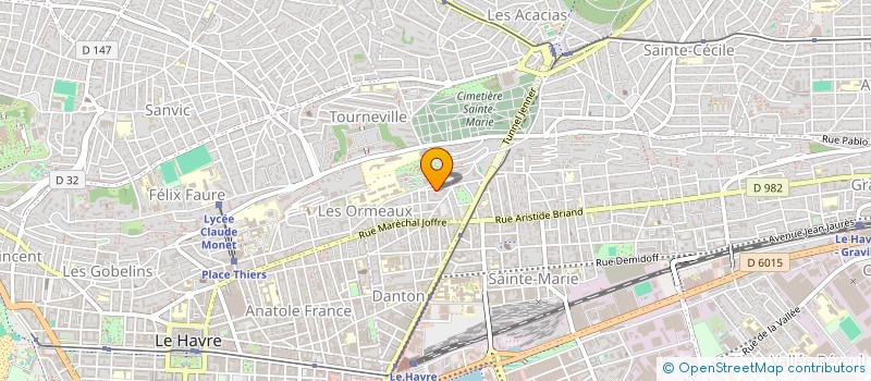 localisation de l'entreprise MARTIN à LE HAVRE