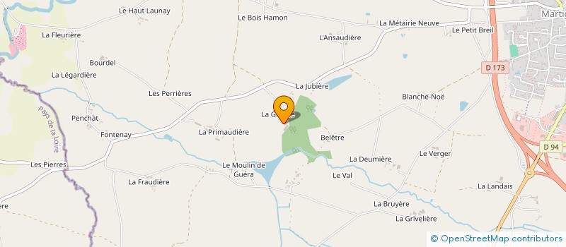 localisation de l'entreprise MARTIN ARNAUD  MARTIGNE-FERCHAUD