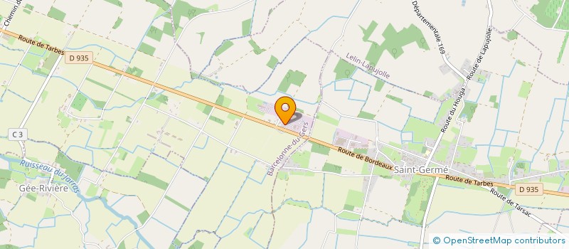 localisation de l'entreprise MARTIN ASSAINISSEMENT TRAVAUX PUBLICS  BARCELONNE-DU-GERS