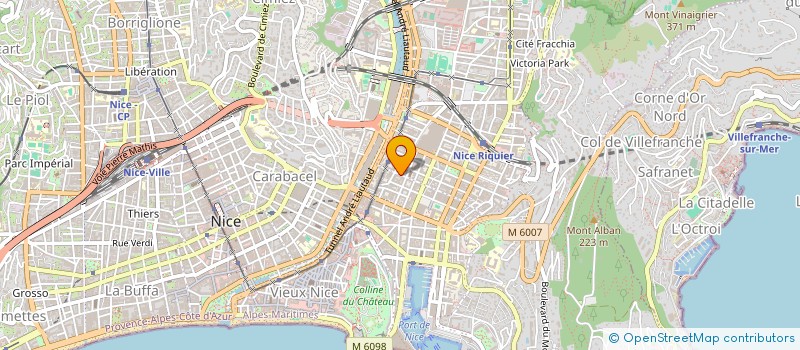 localisation de l'entreprise MARTIN B.V.SERVICES à NICE