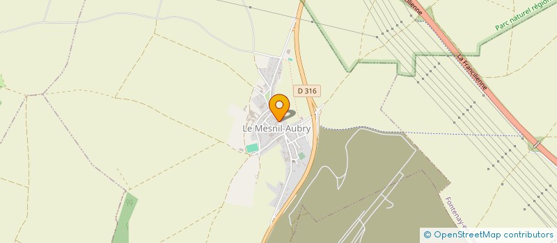 localisation de l'entreprise MARTIN BATIMENT  LE MESNIL-AUBRY