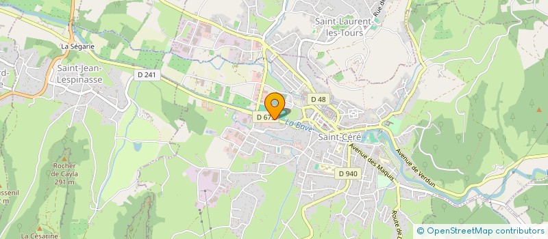 localisation de l'entreprise MARTIN BRUNO  SAINT-CERE