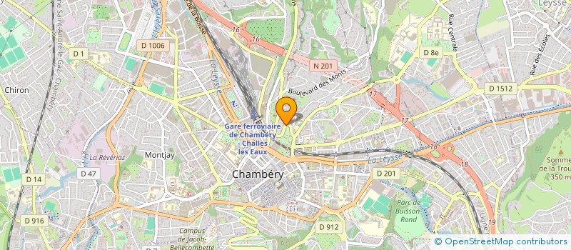 localisation de l'entreprise MARTIN CHARVET à CHAMBERY