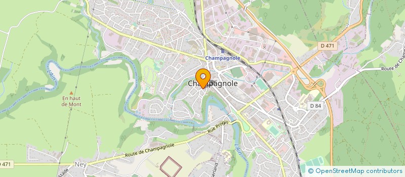 localisation de l'entreprise MARTIN-CHAUVIN  CHAMPAGNOLE