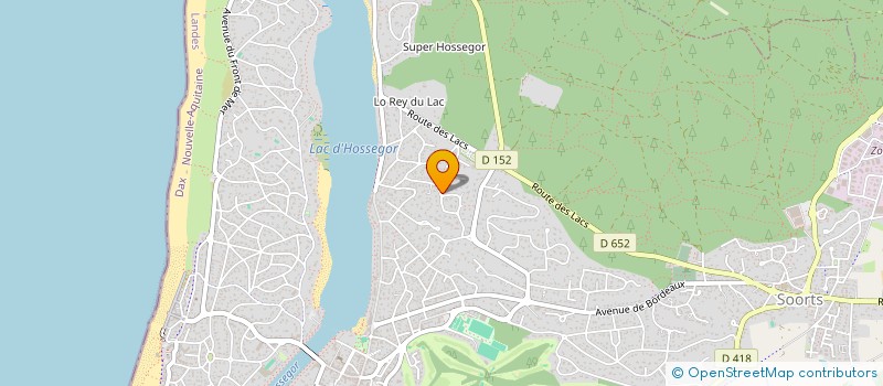 localisation de l'entreprise MARTIN CHRISTINE PARTICIPATIONS  SOORTS-HOSSEGOR