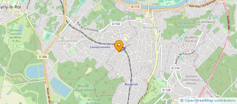 localisation de l'entreprise MARTIN & CO  BOUGIVAL