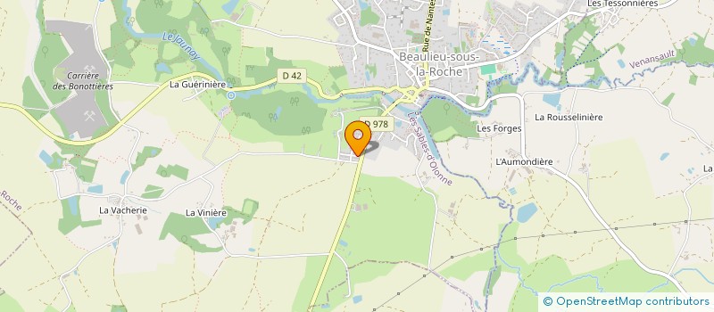 localisation de l'entreprise MARTIN CONCEPT CARRELAGE  BEAULIEU-SOUS-LA-ROCHE