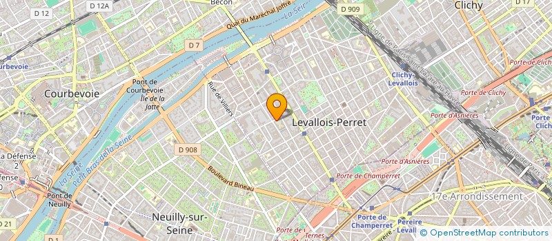 localisation de l'entreprise MARTIN-CUINGNET à LEVALLOIS-PERRET