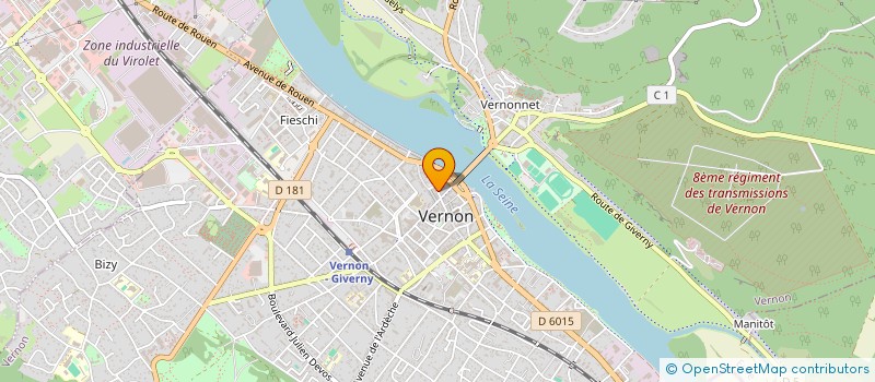 localisation de l'entreprise MARTIN CYCLES  VERNON