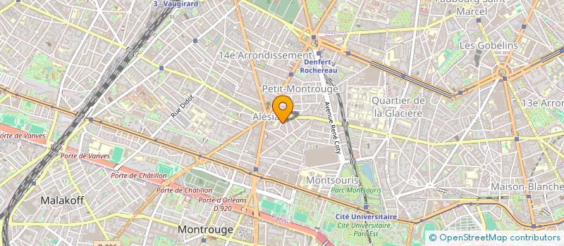 localisation de l'entreprise MARTIN DE CARO ARCHITECTE SARL  PARIS