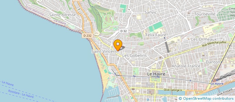 localisation de l'entreprise MARTIN DELARUE SAS à LE HAVRE