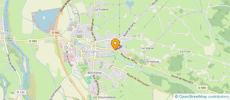 localisation de l'entreprise MARTIN DESIGN STUDIO  MARCIGNY