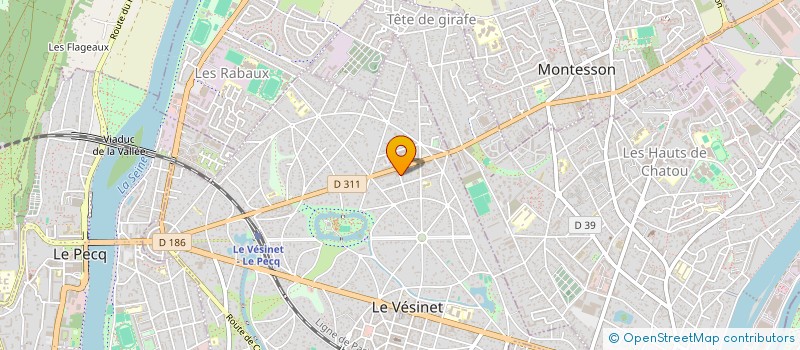 localisation de l'entreprise MARTIN DEVELOPPEMENT  LE VESINET