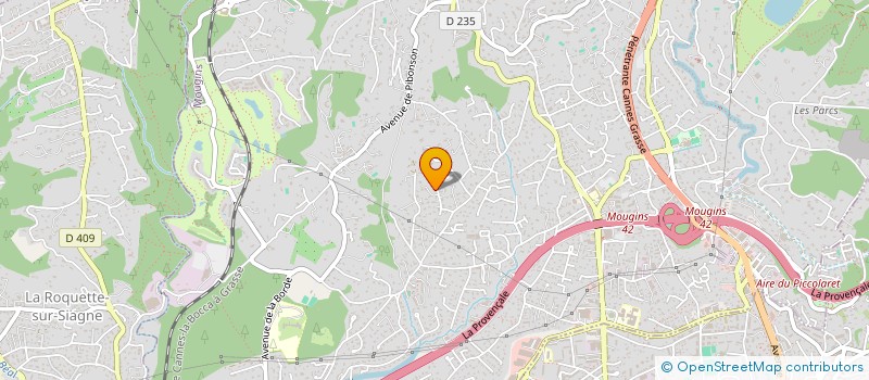 localisation de l'entreprise MARTIN ELECTRICITE à MOUGINS
