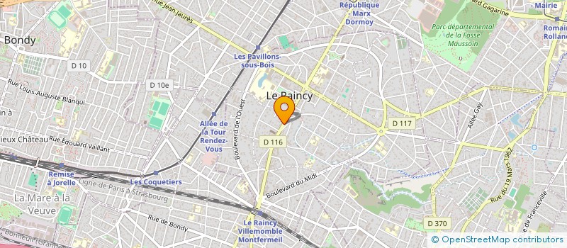localisation de l'entreprise MARTIN ENERGIES à LE RAINCY