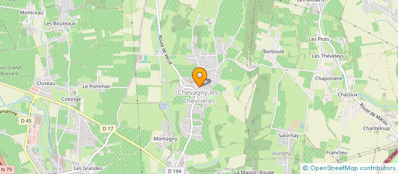 localisation de l'entreprise MARTIN ET FILLES - LES RIATS  SOLUTRE-POUILLY