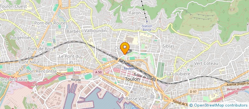 localisation de l'entreprise MARTIN ET FILS BOULANG PATISS  TOULON