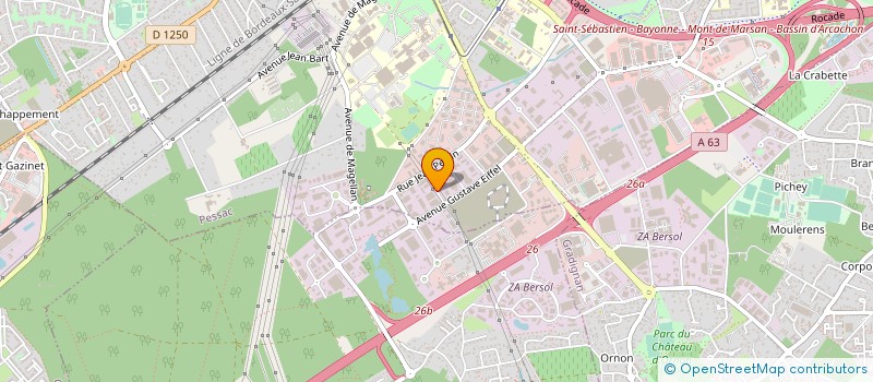 localisation de l'entreprise MARTIN ET MONTEILS  PESSAC
