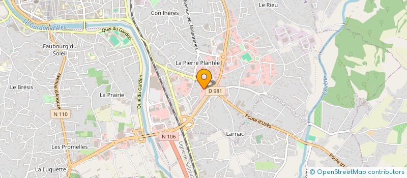 localisation de l'entreprise MARTIN ET ROBERT à ALES