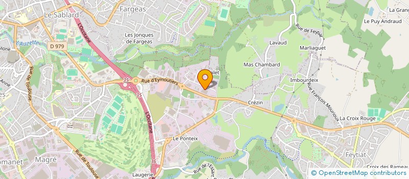 localisation de l'entreprise MARTIN ETIQUETTES à FEYTIAT