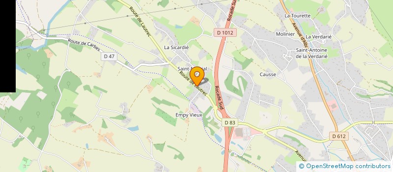 localisation de l'entreprise MARTIN FABRE ELECTRICITE  CASTRES