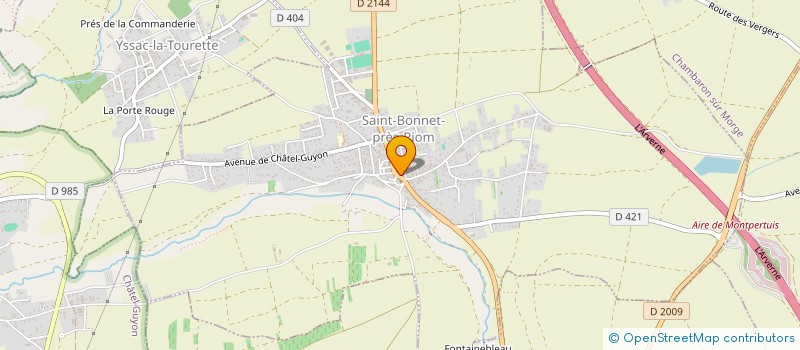 localisation de l'entreprise MARTIN FERMETURES  SAINT-BONNET-PRES-RIOM