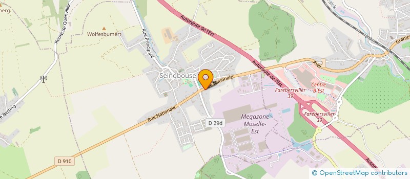 localisation de l'entreprise MARTIN FERMETURES SOLUTIONS  SEINGBOUSE