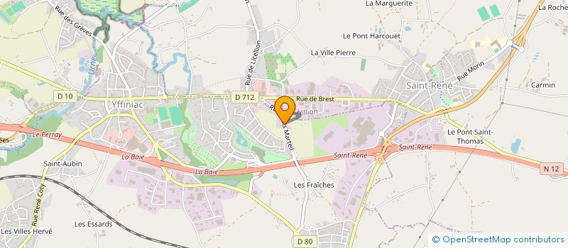 localisation de l'entreprise MARTIN FINANCE à YFFINIAC