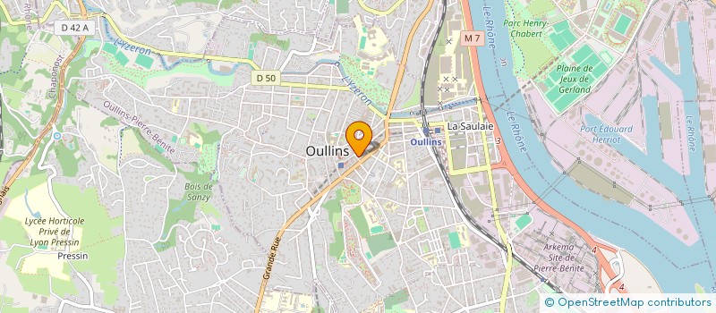 localisation de l'entreprise MARTIN FLORIAN ET STEPHANIE  OULLINS-PIERRE-BENITE