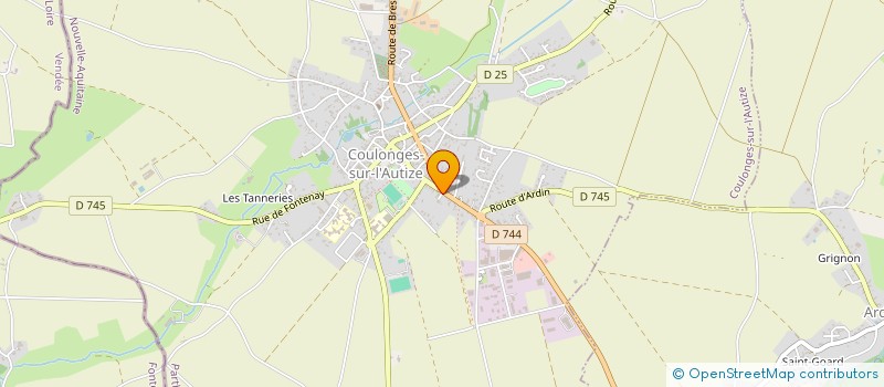localisation de l'entreprise MARTIN-FRADET CONSTRUCTION à COULONGES-SUR-L'AUTIZE