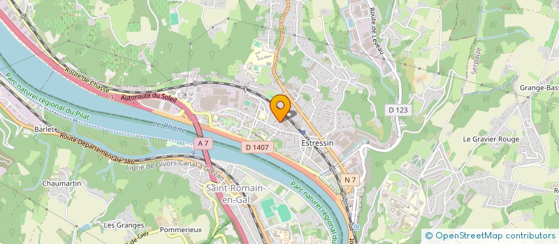 localisation de l'entreprise MARTIN FREDERIC SARL  VIENNE
