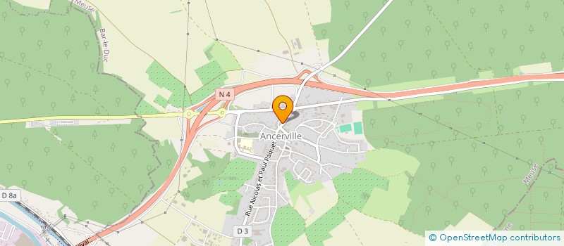 localisation de l'entreprise MARTIN FRERES à ANCERVILLE