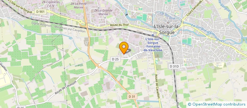 localisation de l'entreprise MARTIN FRERES à L'ISLE-SUR-LA-SORGUE
