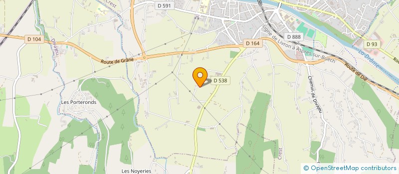 localisation de l'entreprise MARTIN FRUITS ET LEGUMES à CREST