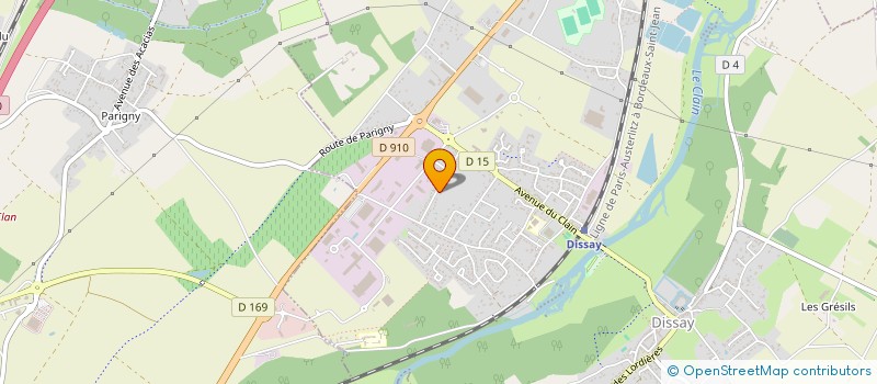 localisation de l'entreprise MARTIN-GANDON à DISSAY