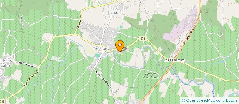 localisation de l'entreprise MARTIN & GASPARD  ST-PAUL-LES-FONTS