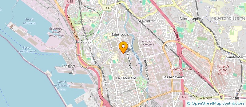 localisation de l'entreprise MARTIN GORRA à MARSEILLE